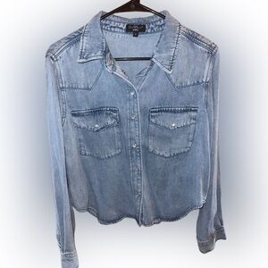 Velvet Heart Light Blue Button-Down Shirt